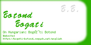 botond bogati business card